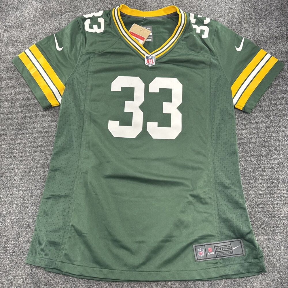 Nike Aaron Jones #33 Green Bay Packers Womens L NFL Game Jersey NWT $130